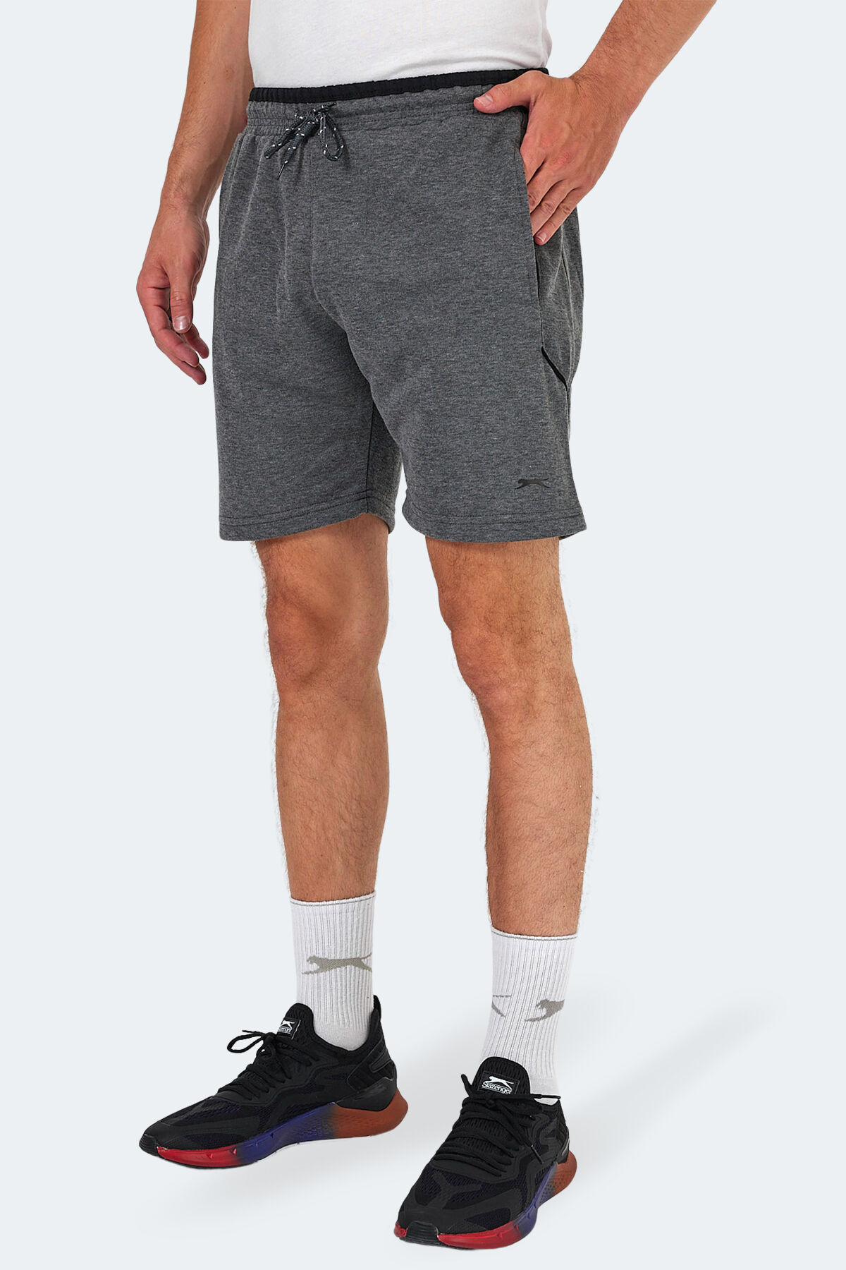 Slazenger NAGORE IN Erkek Cepli Koyu Gri Şort
