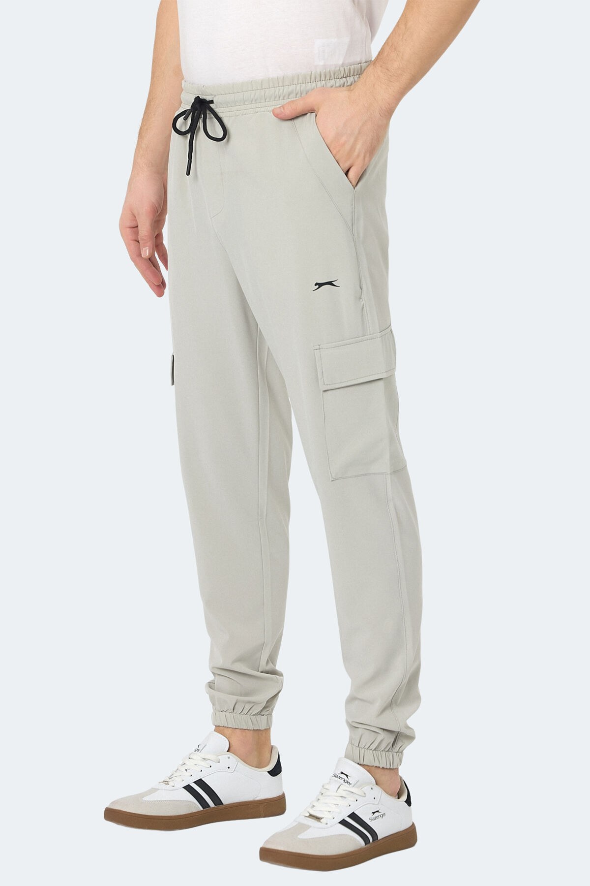 Slazenger NAPOLLA Erkek Cepli Gri Eşofman Altı