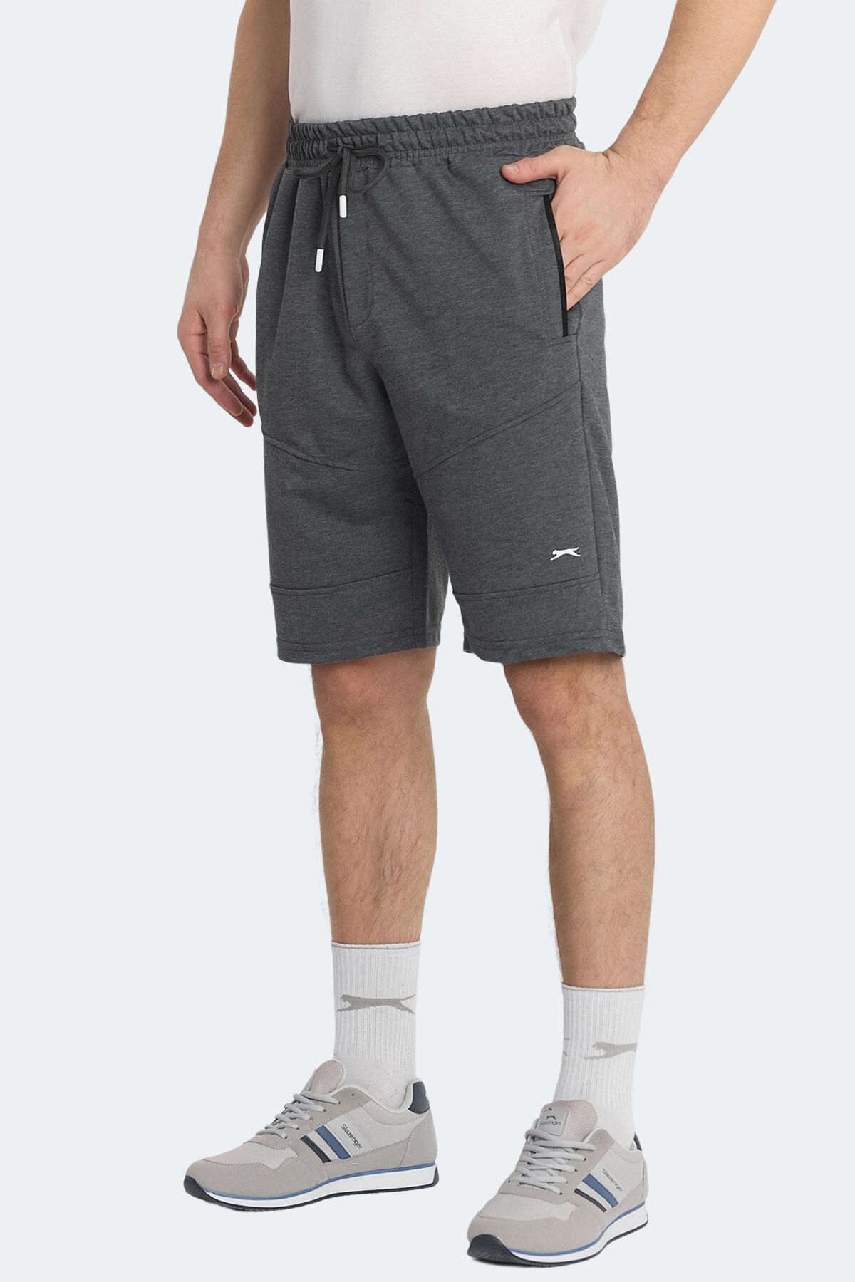 Slazenger NASIM Erkek Cepli Koyu Gri Şort