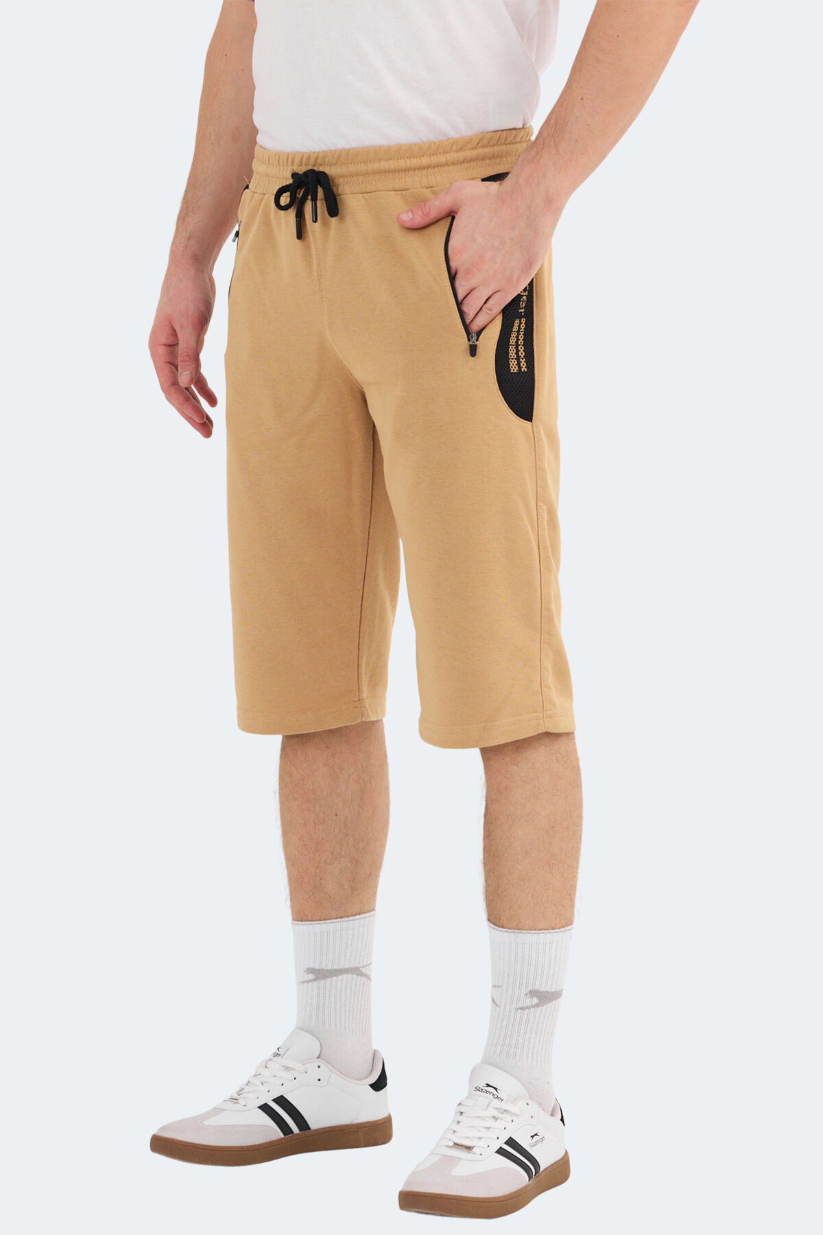 Slazenger NEACEL Erkek Cepli Kapri Bej Şort