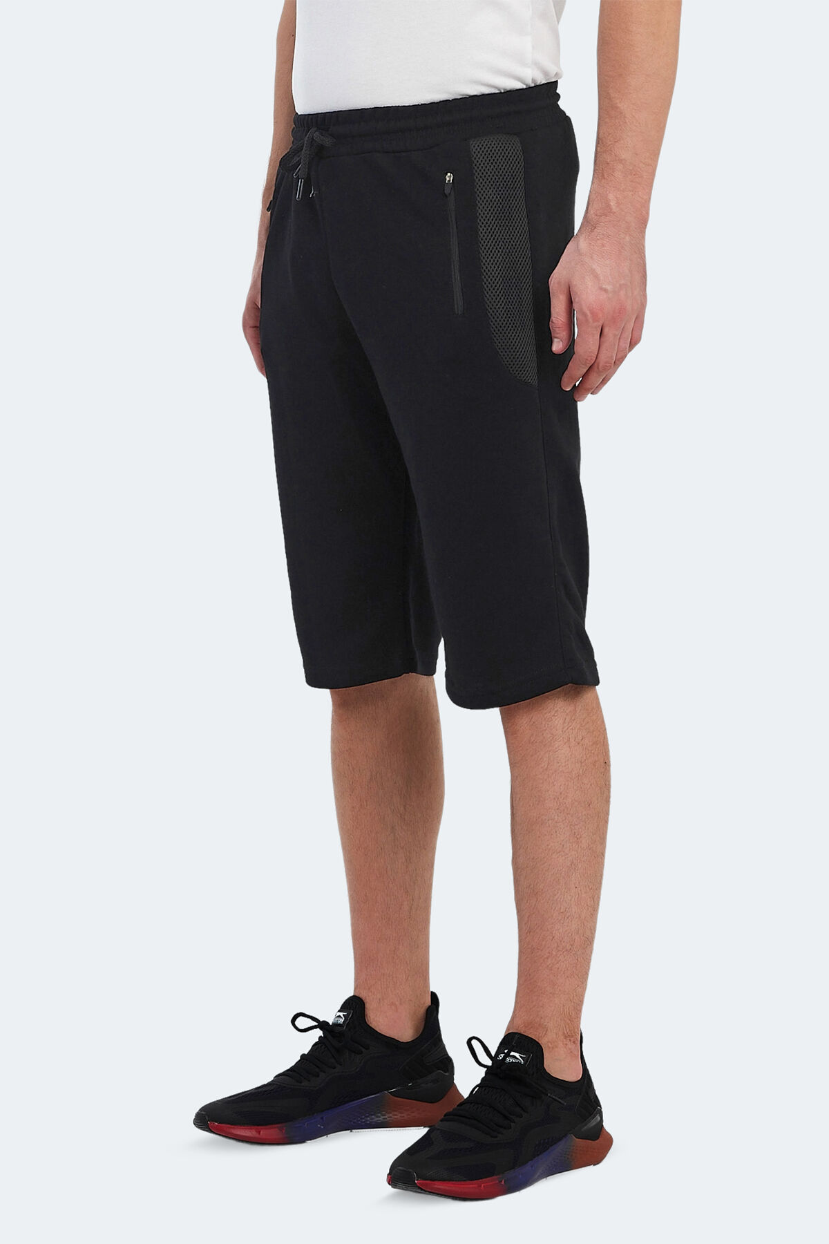 Slazenger NEACEL Erkek Cepli Kapri Siyah Şort