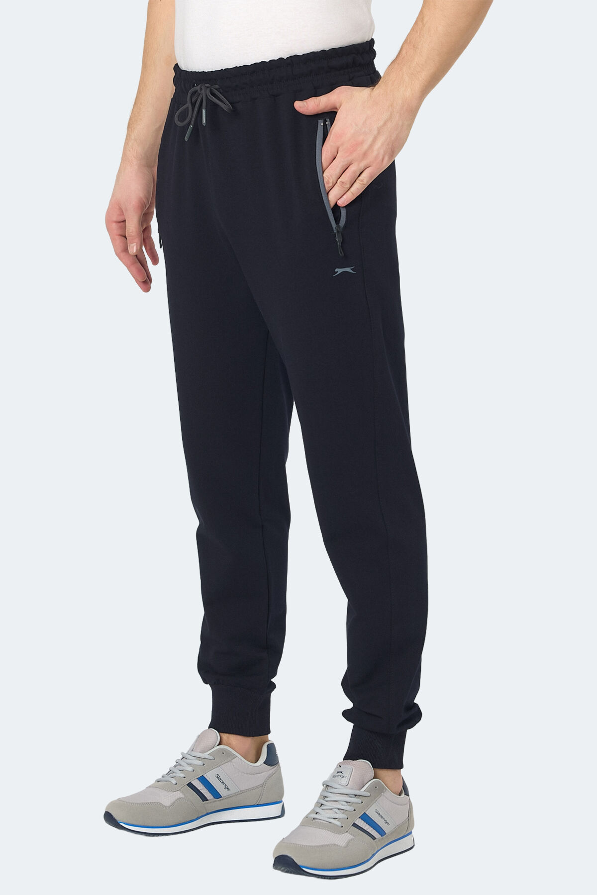 Slazenger NEAL KTN Erkek Fermuar Cepli Lacivert Eşofman Altı