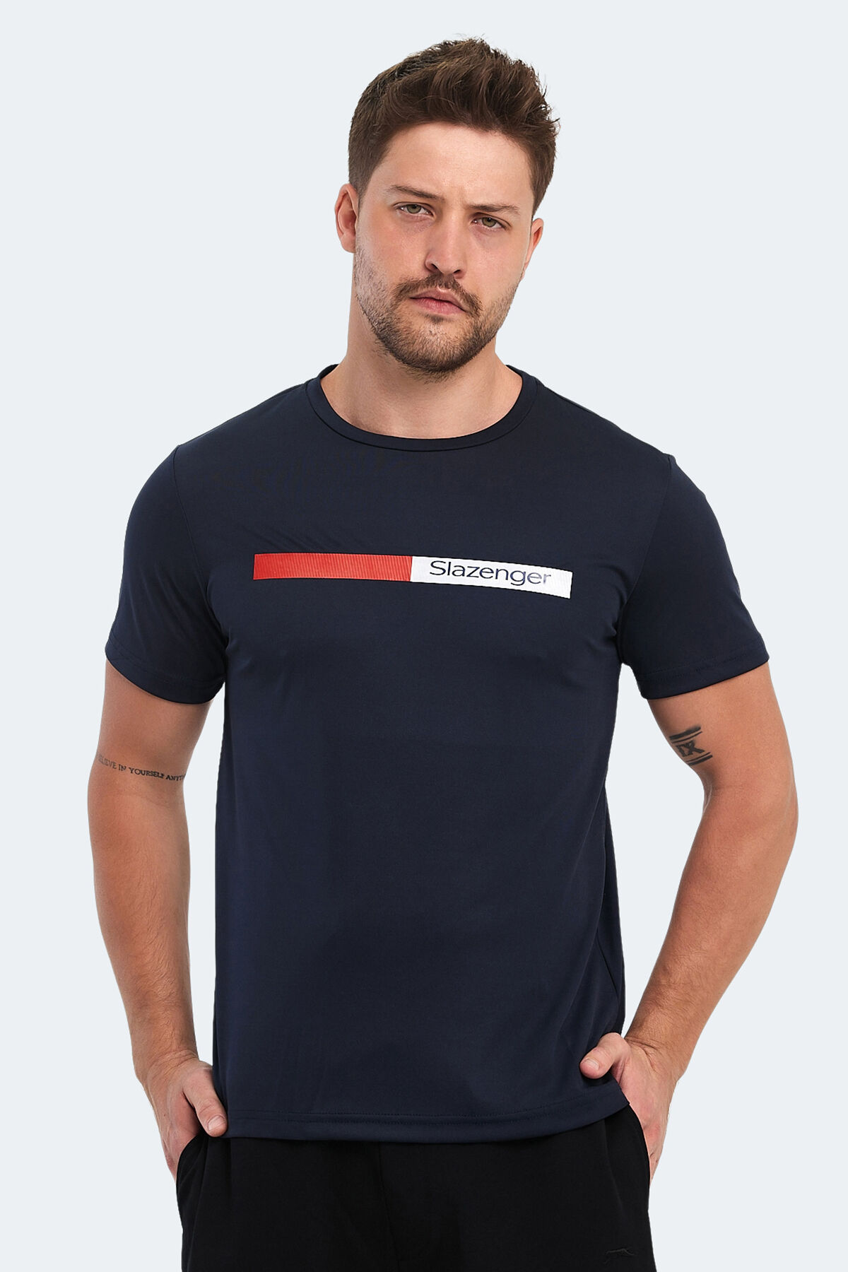 Slazenger NELS IN Erkek  Lacivert Tişört
