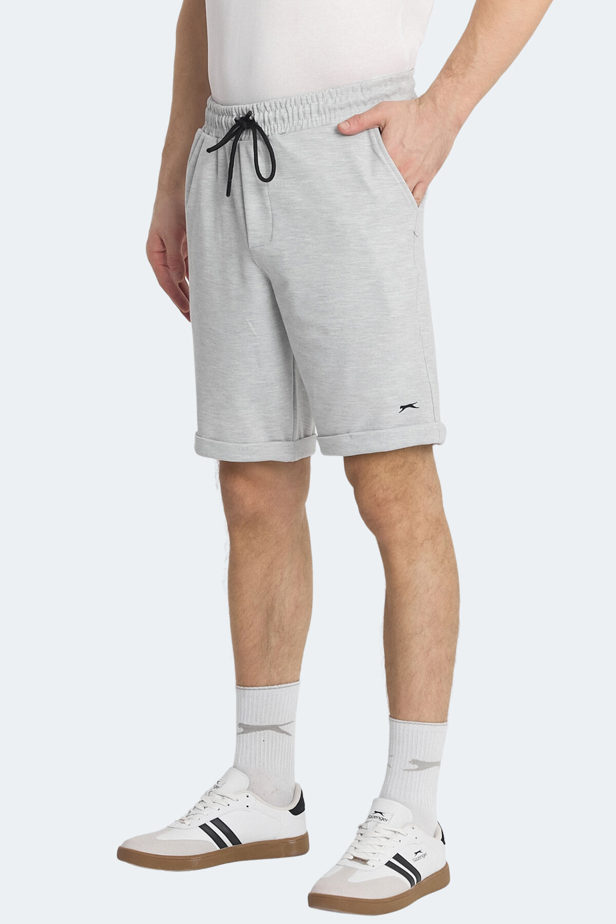 Slazenger NOVA Erkek Cepli Gri Şort