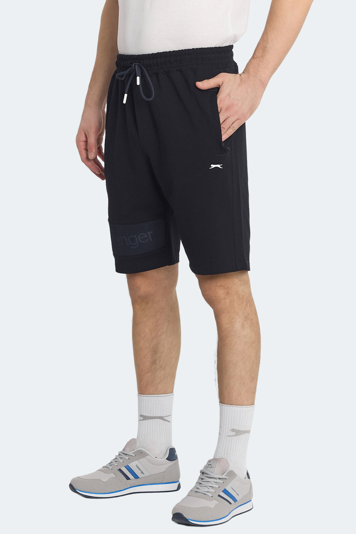 Slazenger NUKA Erkek Cepli Kapri Lacivert Şort
