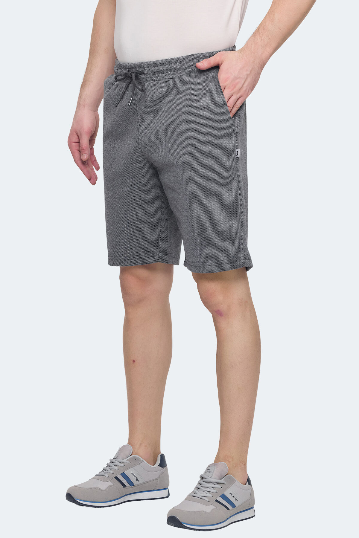 Slazenger NUKE I Erkek Cepli Koyu Gri Şort