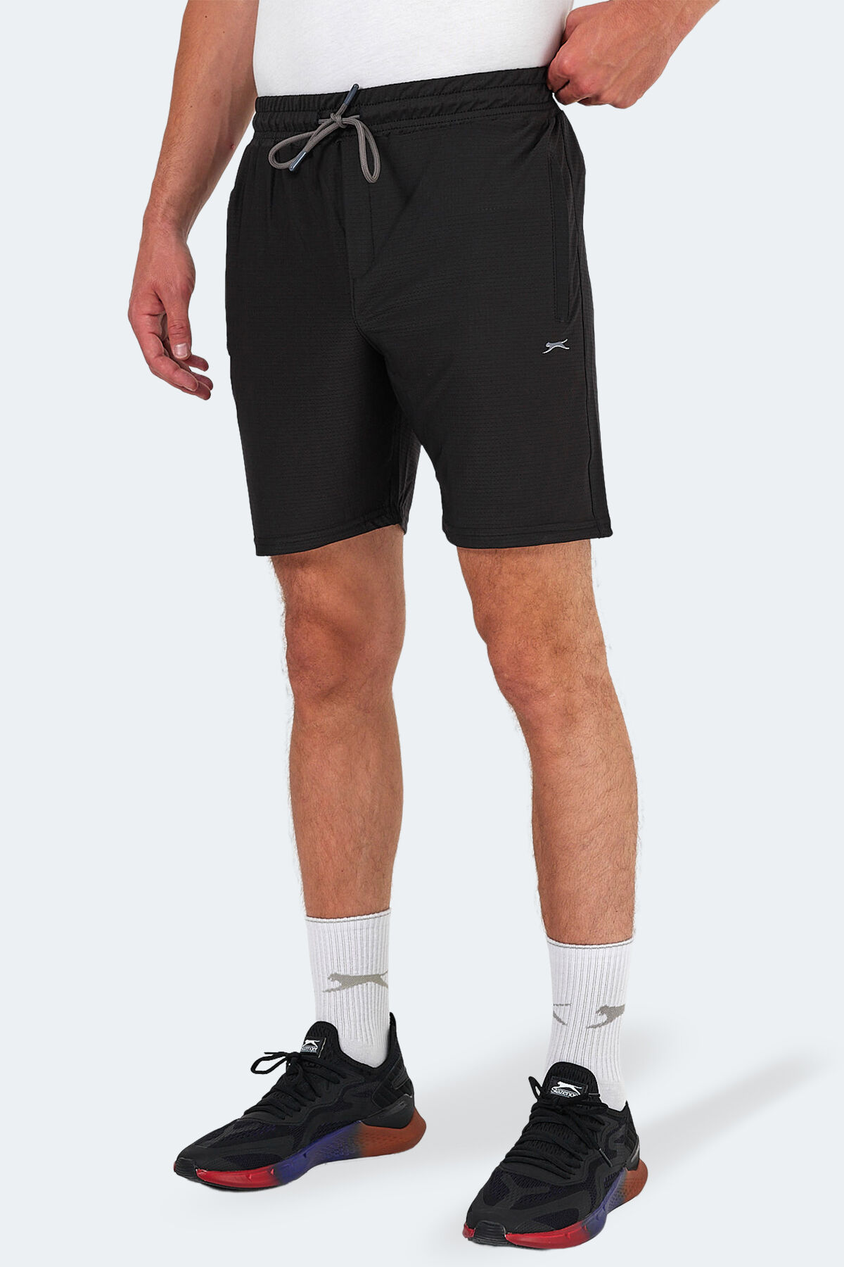 Slazenger OGNIA Erkek Cepli Fıtness Siyah Şort