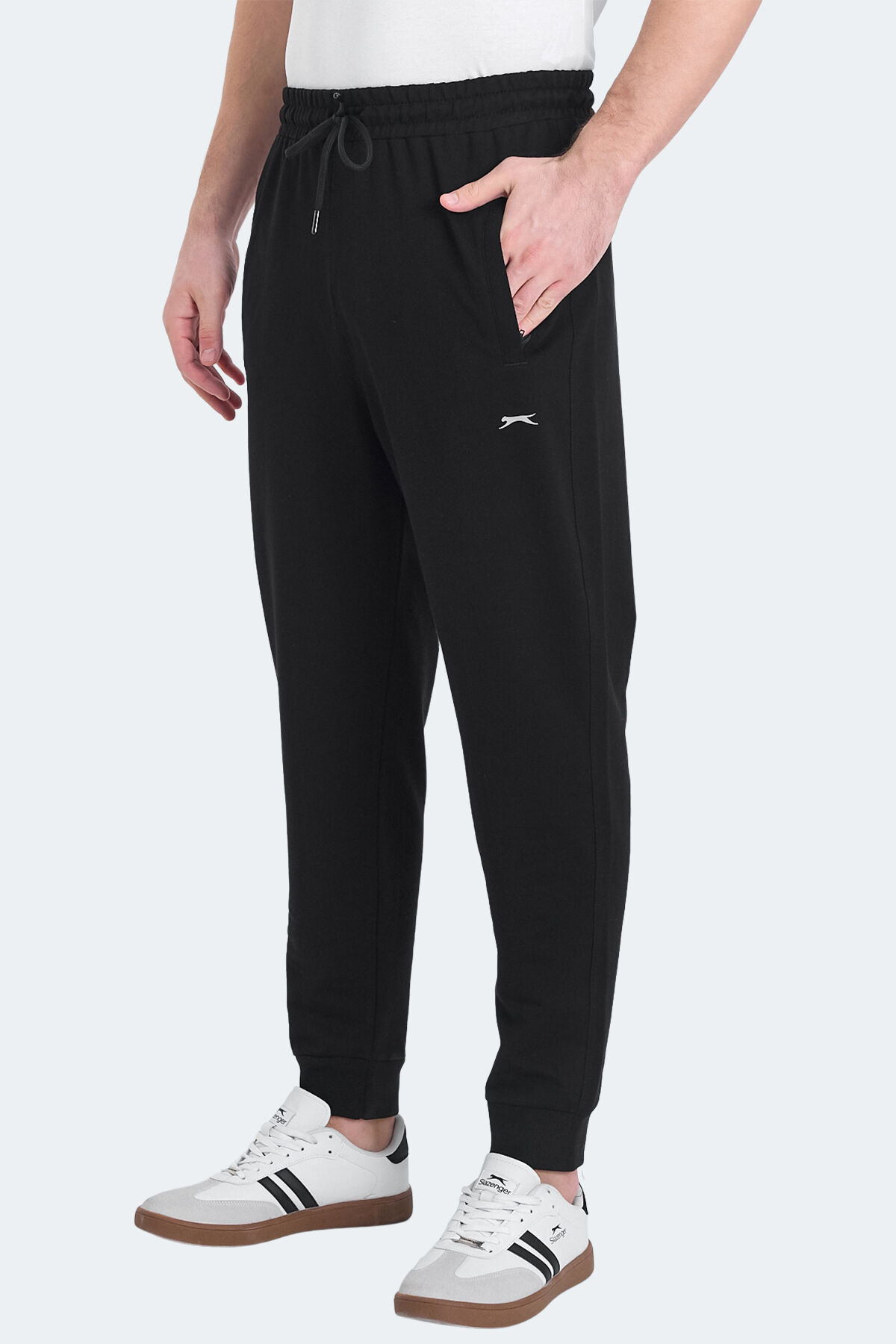 Slazenger OLUFTEN I Erkek Cepli Siyah Eşofman Altı