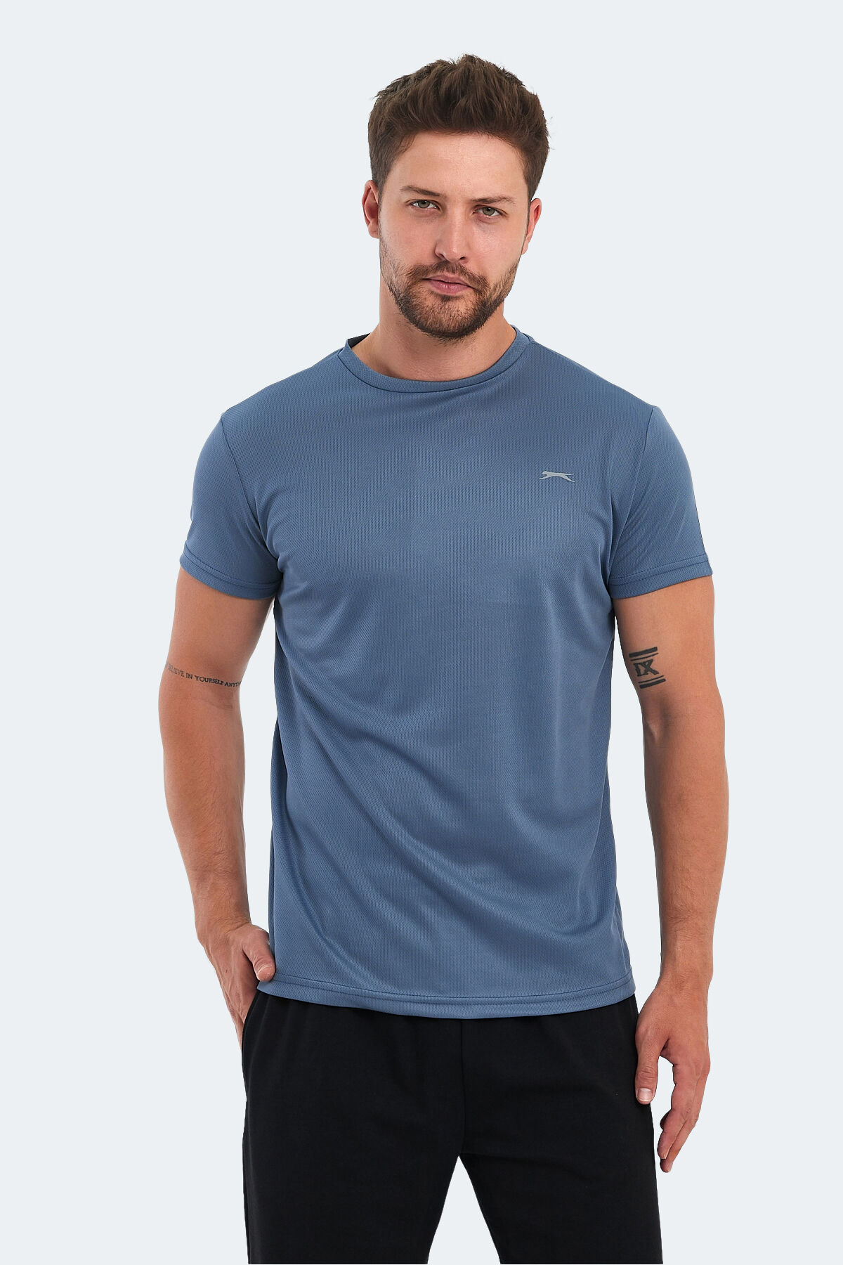 Slazenger OMAR KTN Erkek  Indigo Tişört