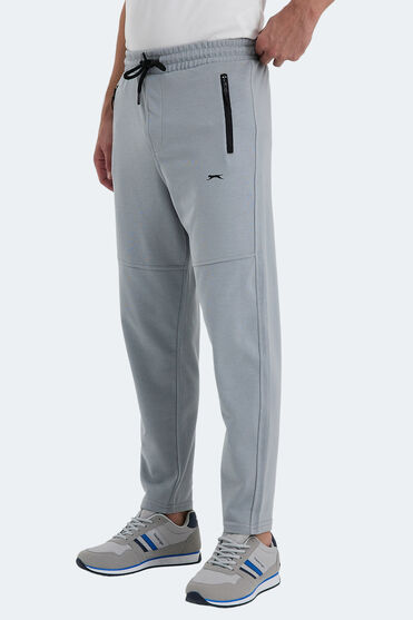 Slazenger ONES IN Erkek Fermuar Cepli Gri Eşofman Altı - 1 Alana 1 Bedava