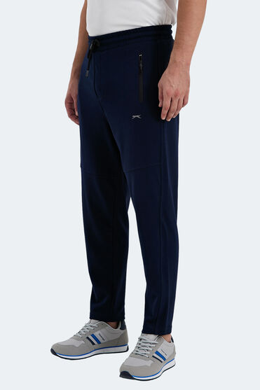 Slazenger ONES IN Erkek Fermuar Cepli Lacivert Eşofman Altı - 1 Alana 1 Bedava