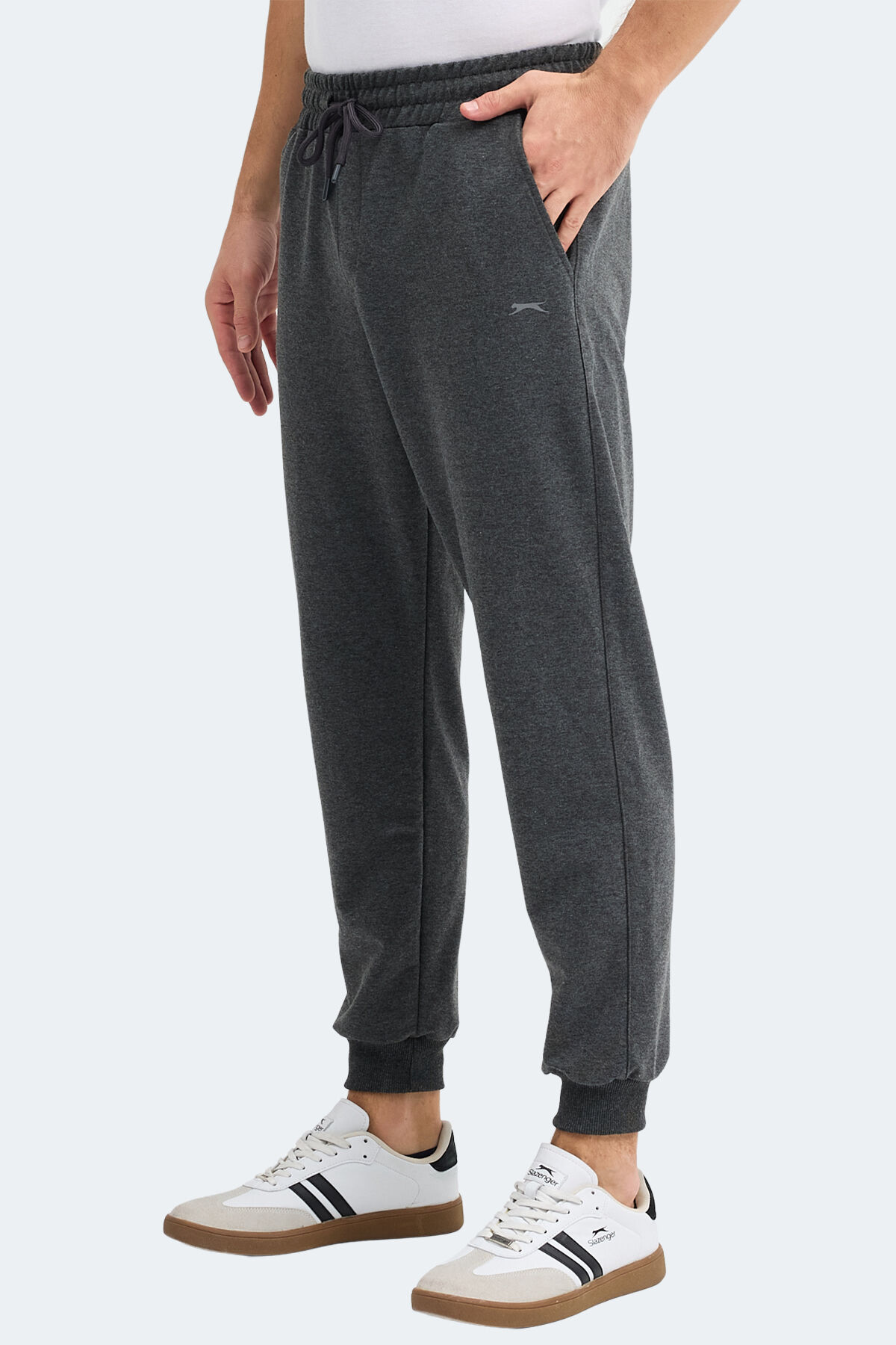 Slazenger ONIONIX I Erkek Cepli Koyu Gri Eşofman Altı