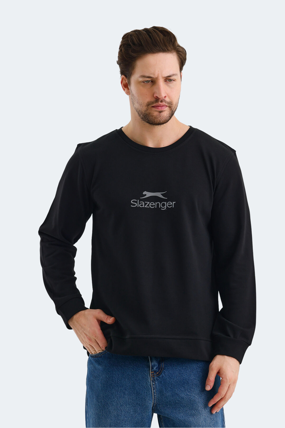 Slazenger ORTWIN Erkek  Siyah Sweatshırt