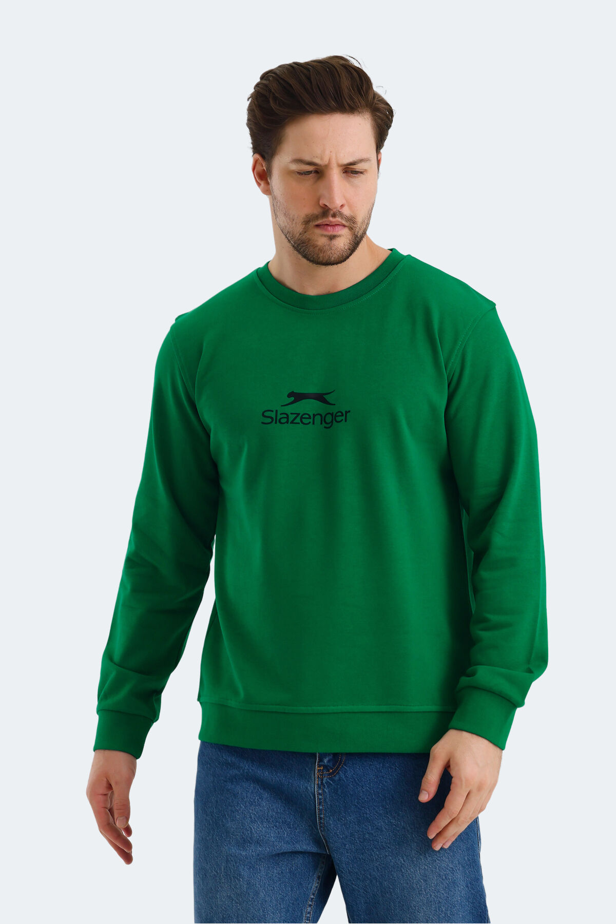 Slazenger ORTWIN Erkek  Yeşil Sweatshırt