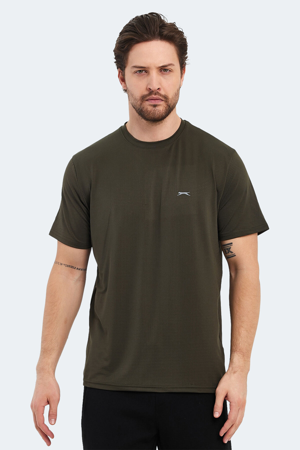 Slazenger OSWIN IN Erkek  Haki Tişört