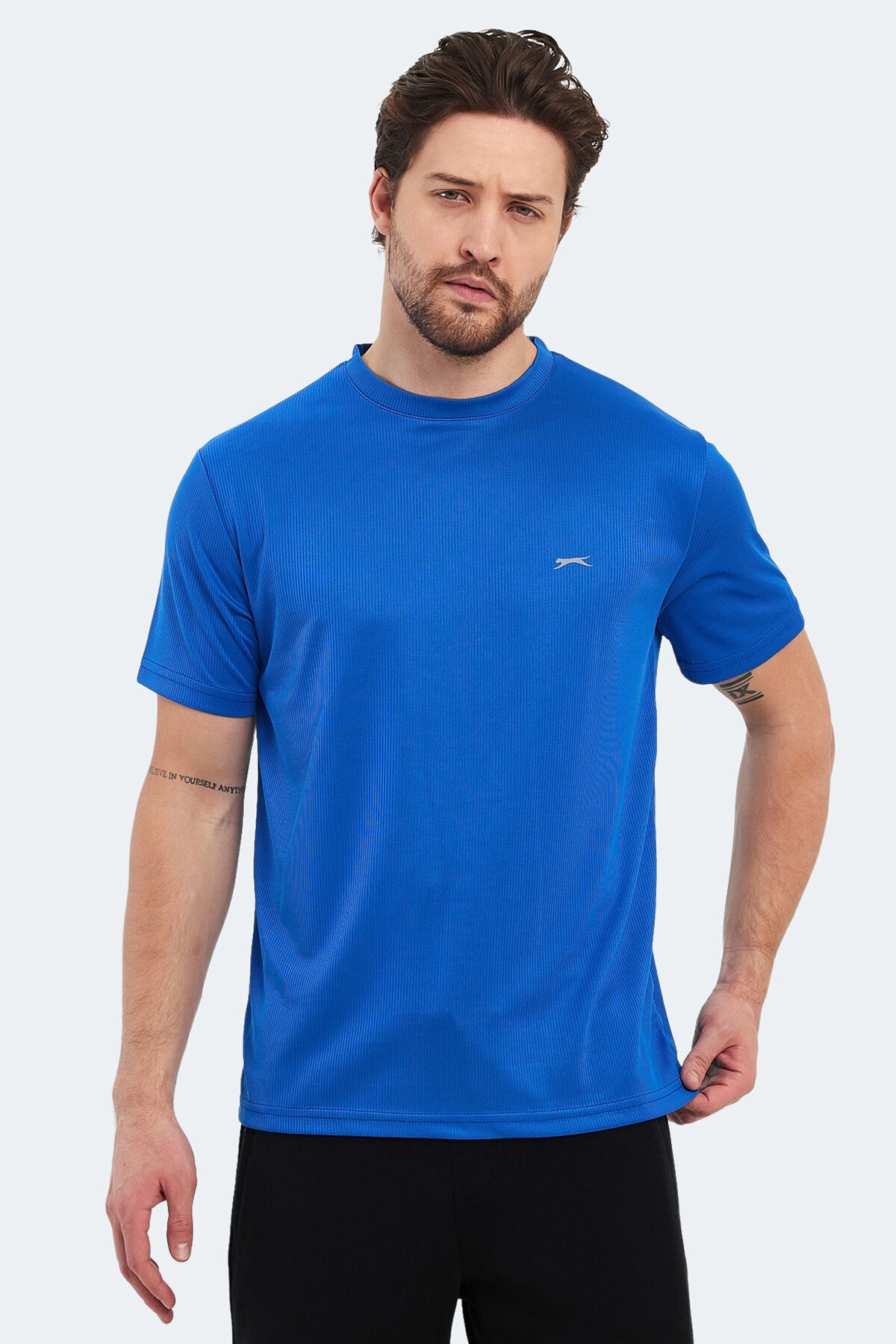 Slazenger OTAR I Erkek  Saks Mavi Tişört