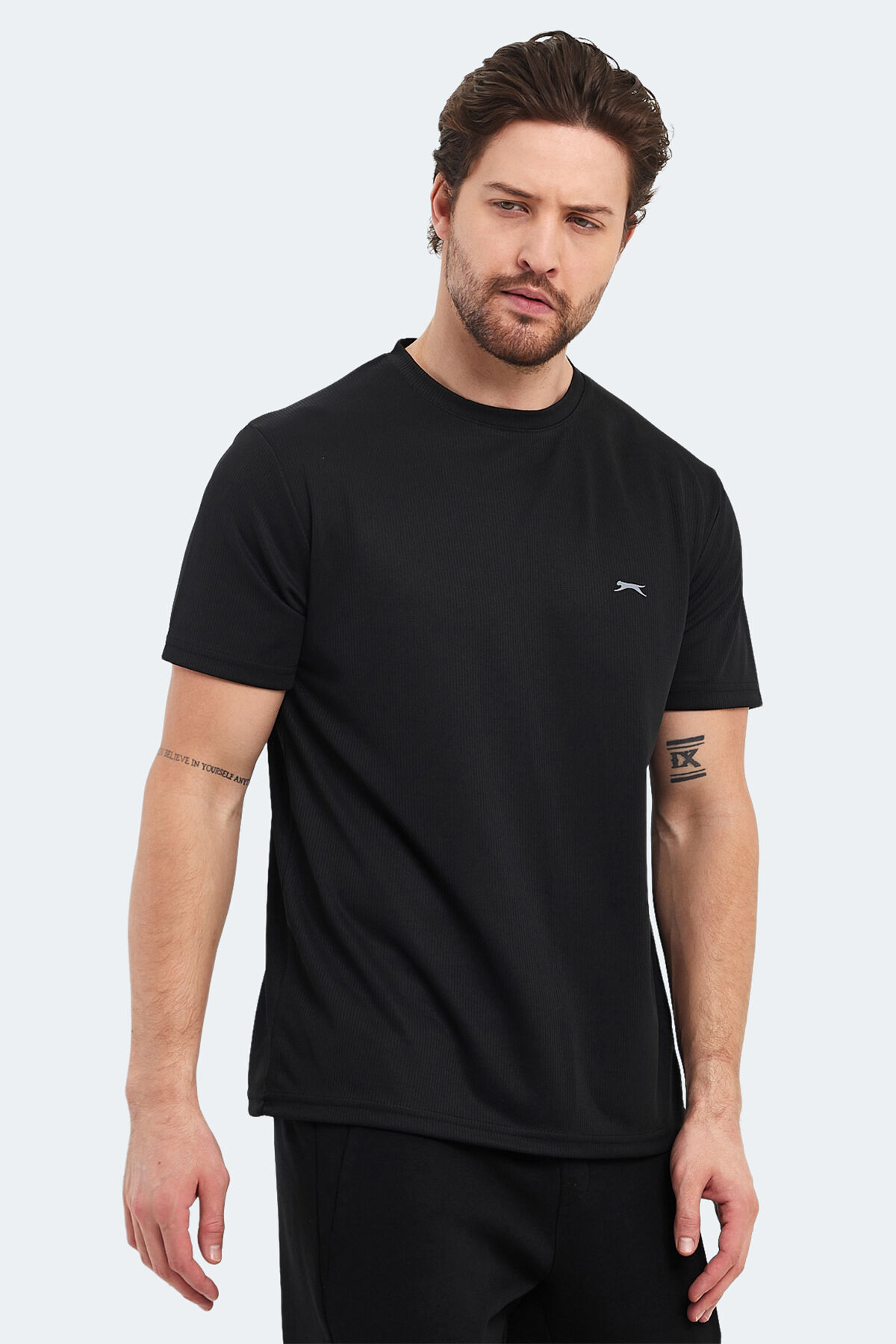 Slazenger OTAR I Erkek  Siyah Tişört