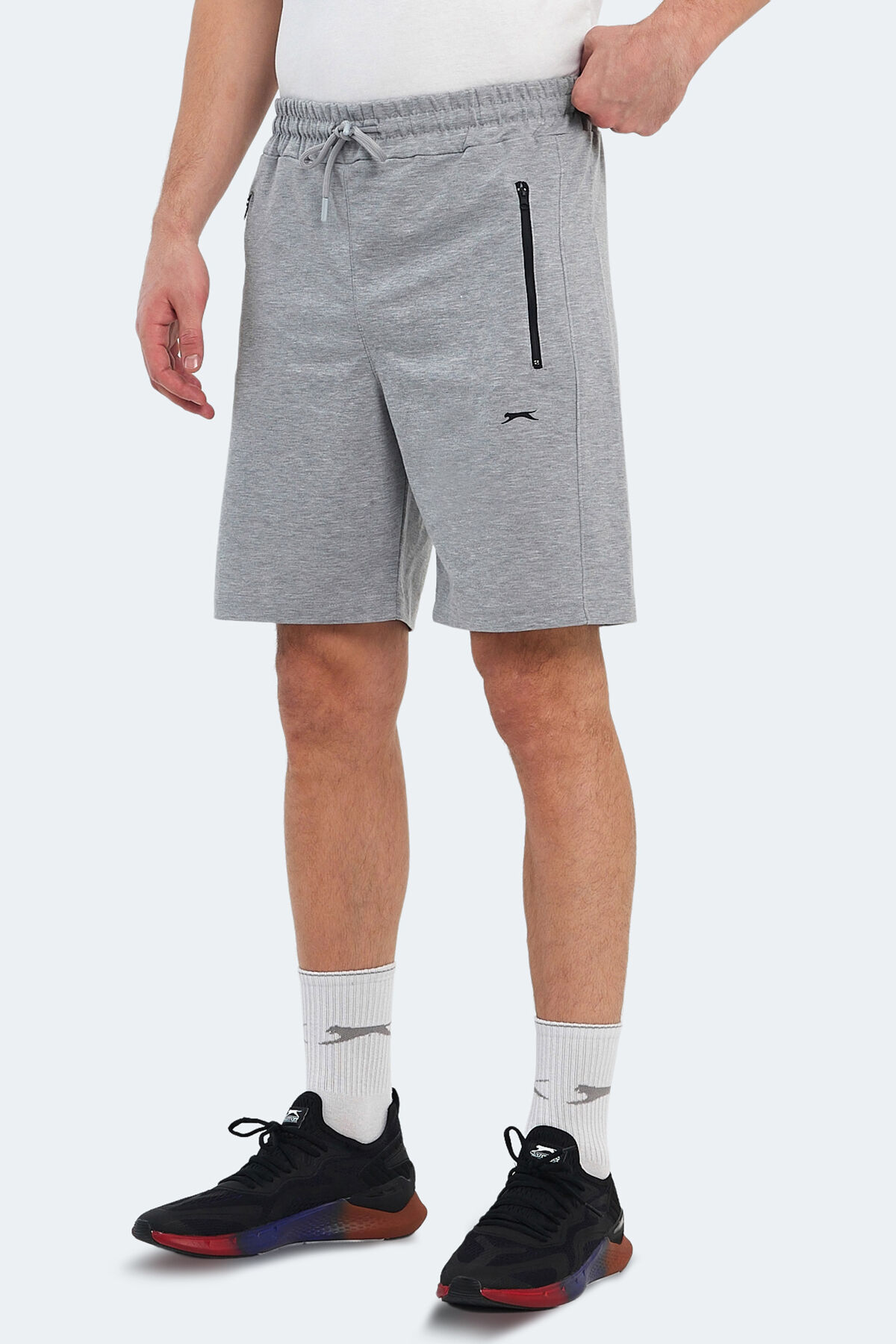 Slazenger OVER IN Erkek Cepli Gri Şort