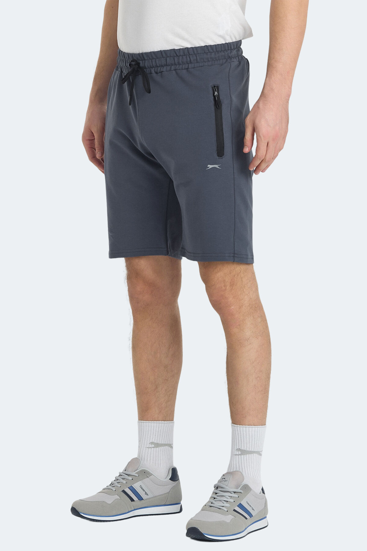 Slazenger OVER IN Erkek Cepli Koyu Gri Şort