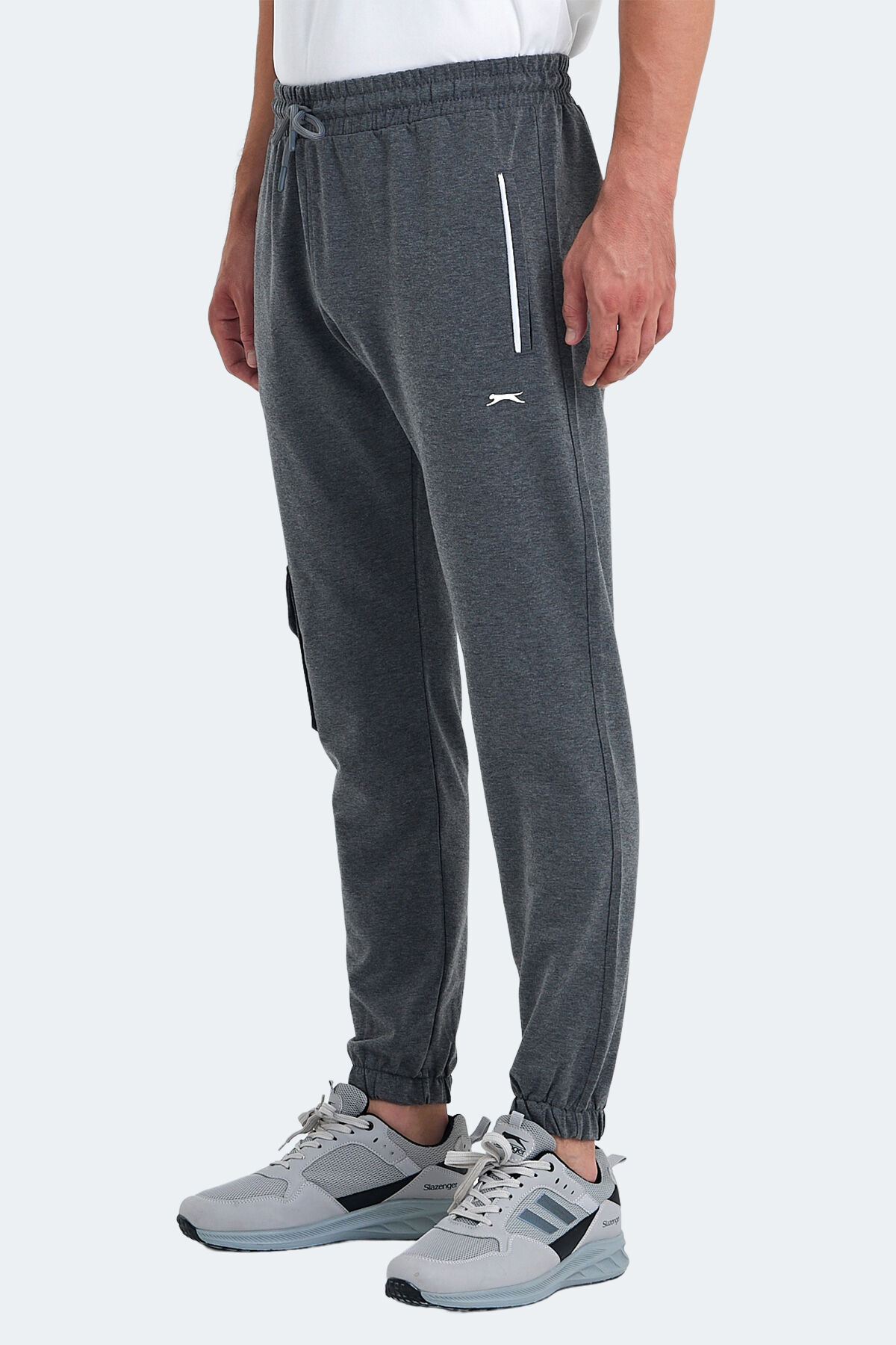 Slazenger PARI IN Erkek Cepli Koyu Gri Eşofman Altı