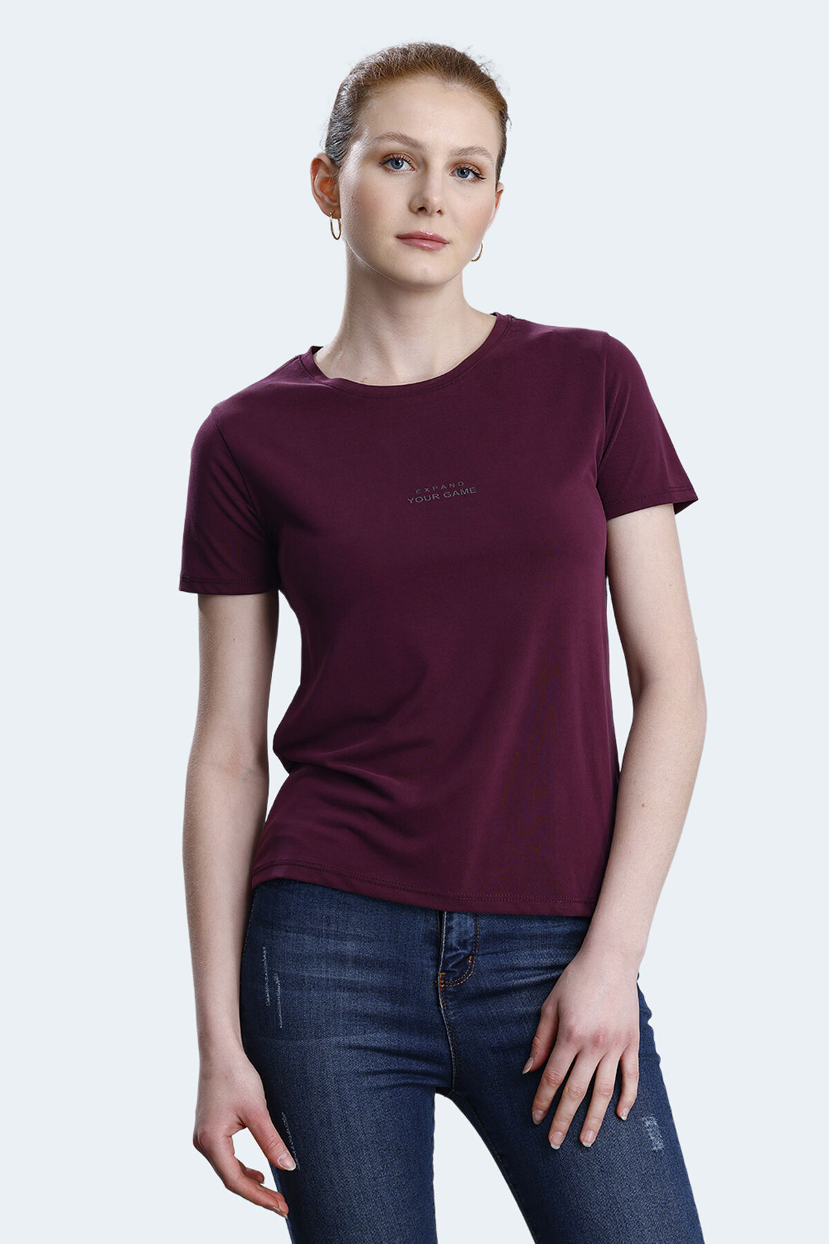 Slazenger PAYTONS Kadın  Mürdüm Tişört