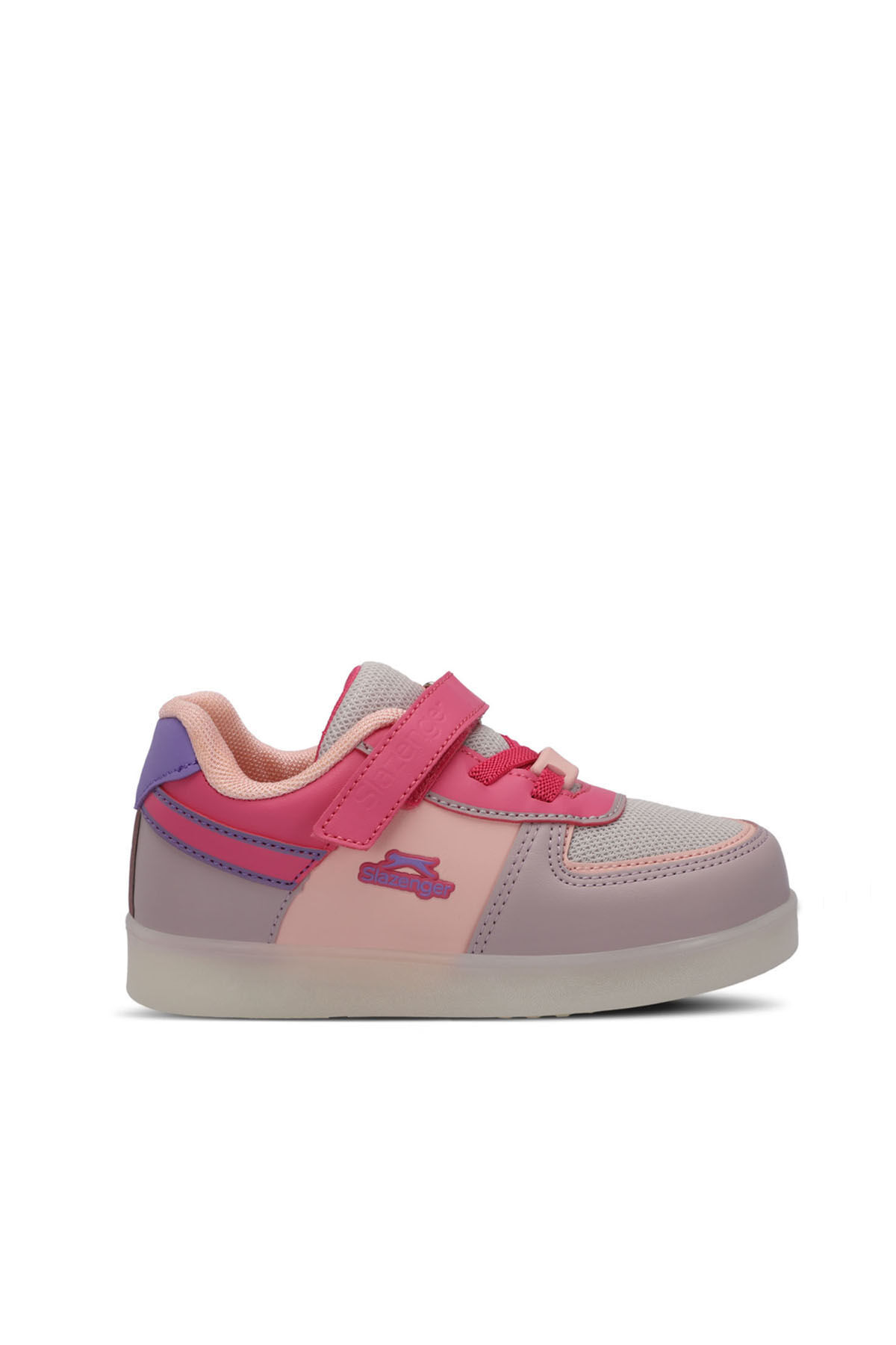 Slazenger PERLE Kız Çocuk Cırt Cırtlı Pembe / Mor Sneaker