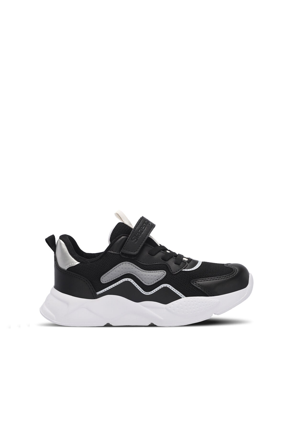Slazenger PESO I Erkek Çocuk Cırt Cırtlı Siyah Sneaker