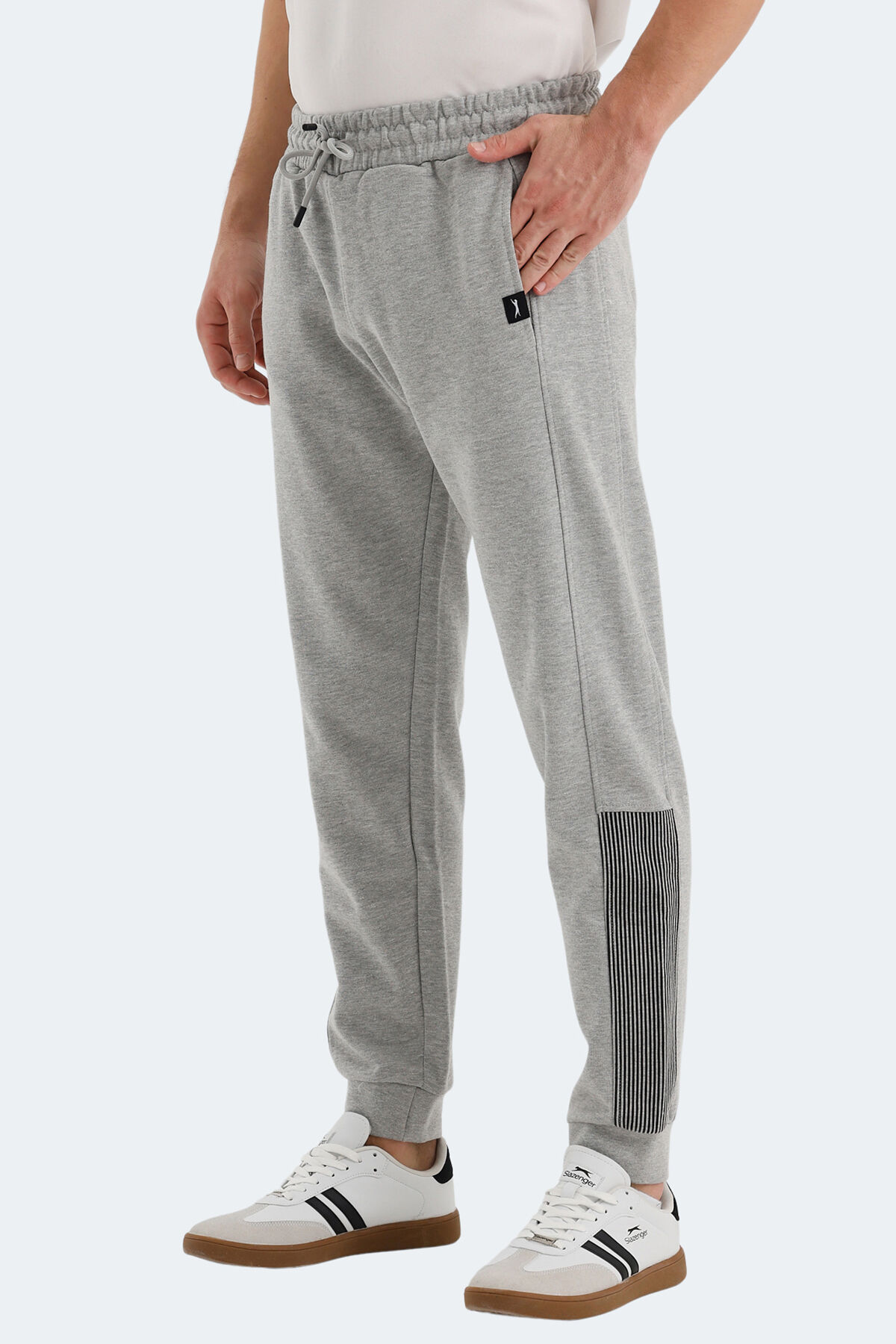 Slazenger PHILO IN Erkek Cepli Gri Eşofman Altı