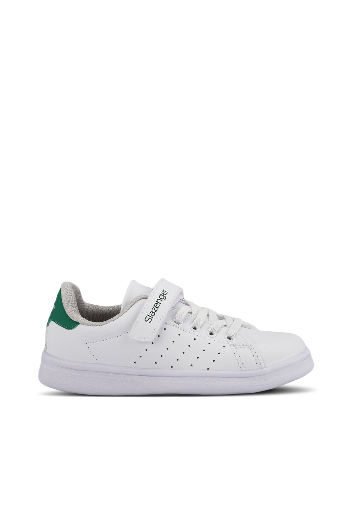 Slazenger PIANO I Unisex Çocuk Cırt Cırtlı Beyaz / Yeşil Günlük Spor Ayakkabısı