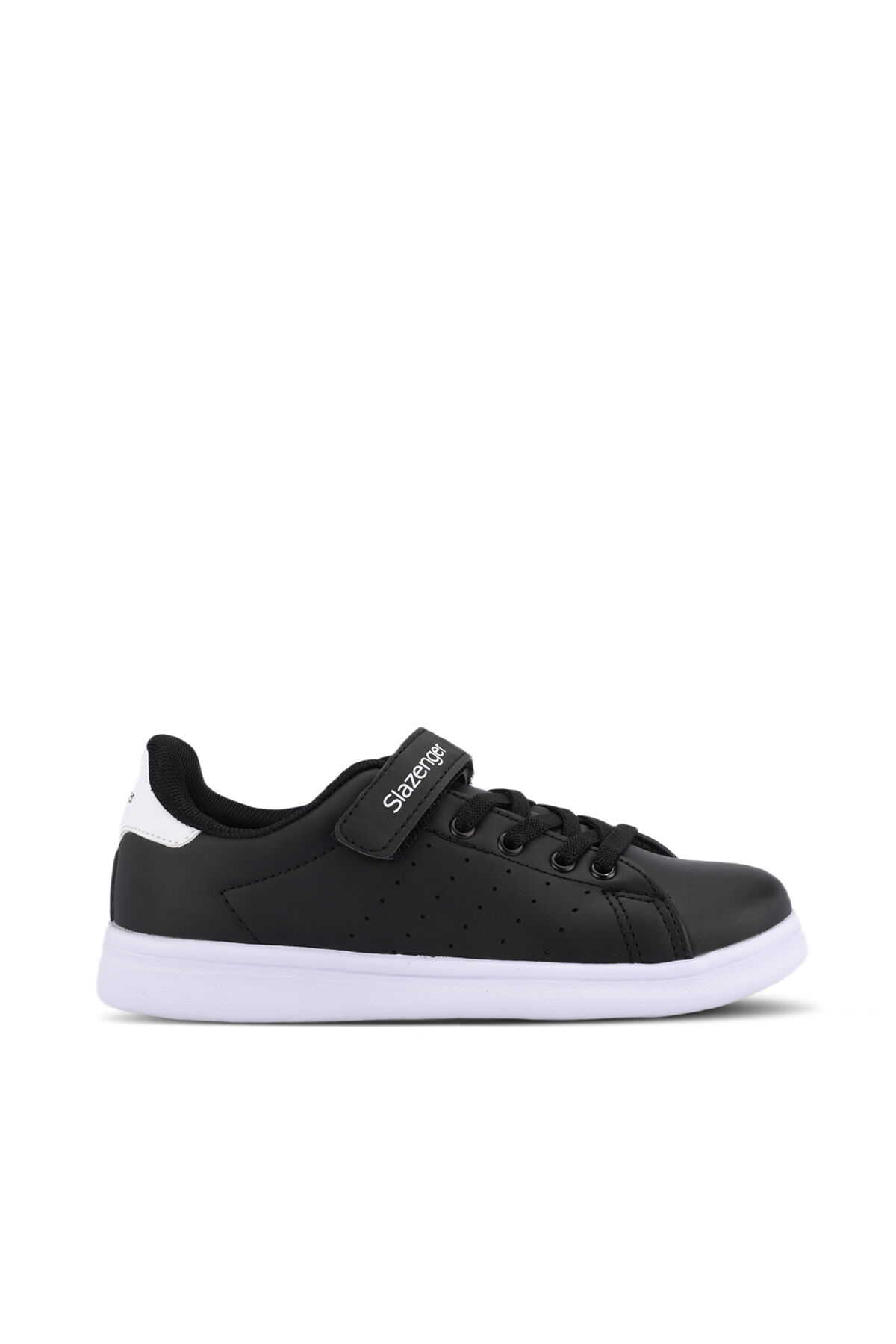 Slazenger PIANO I Unisex Çocuk Cırt Cırtlı Siyah / Beyaz Günlük Spor Ayakkabısı