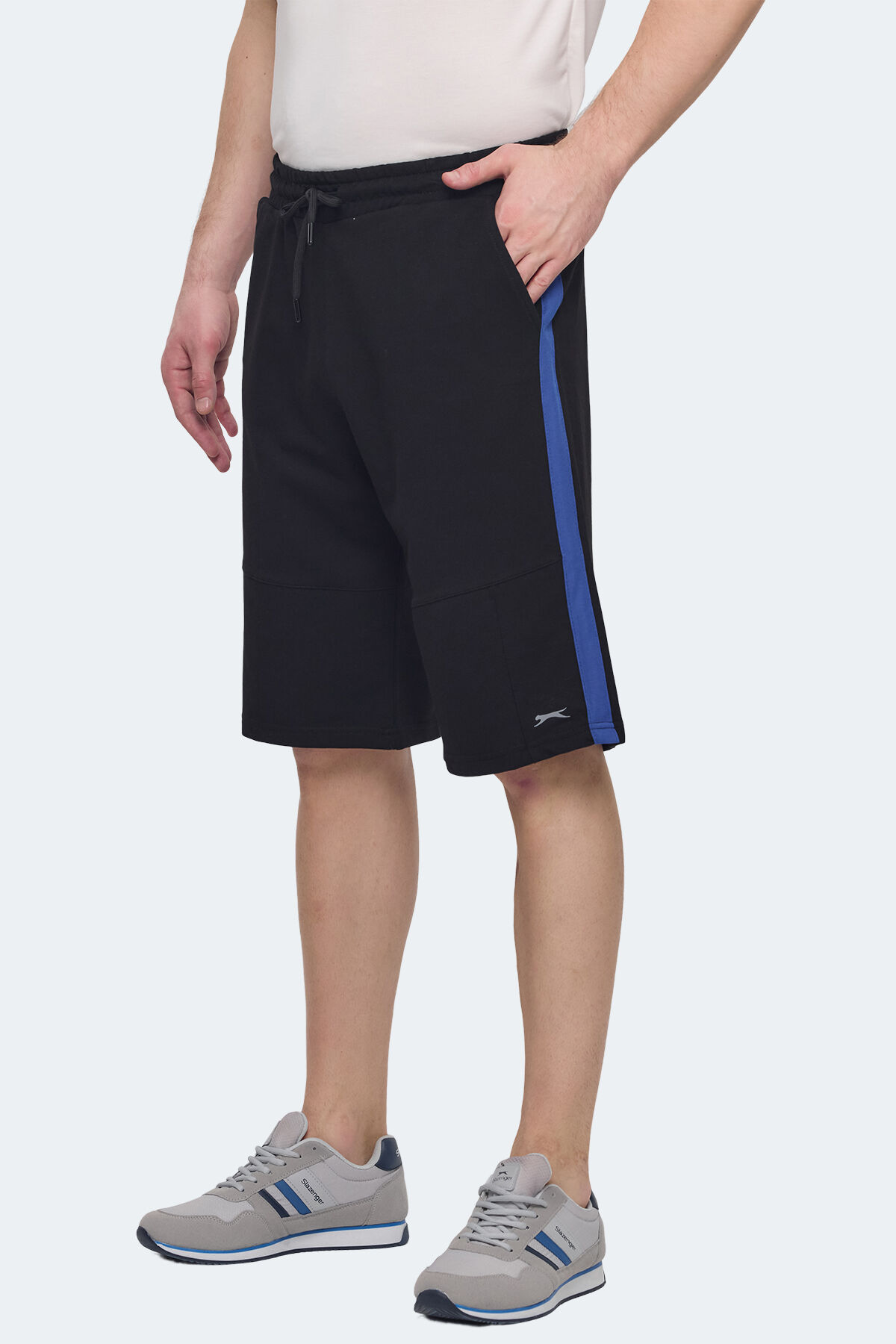 Slazenger POLONA I Erkek Cepli Kapri Siyah Şort