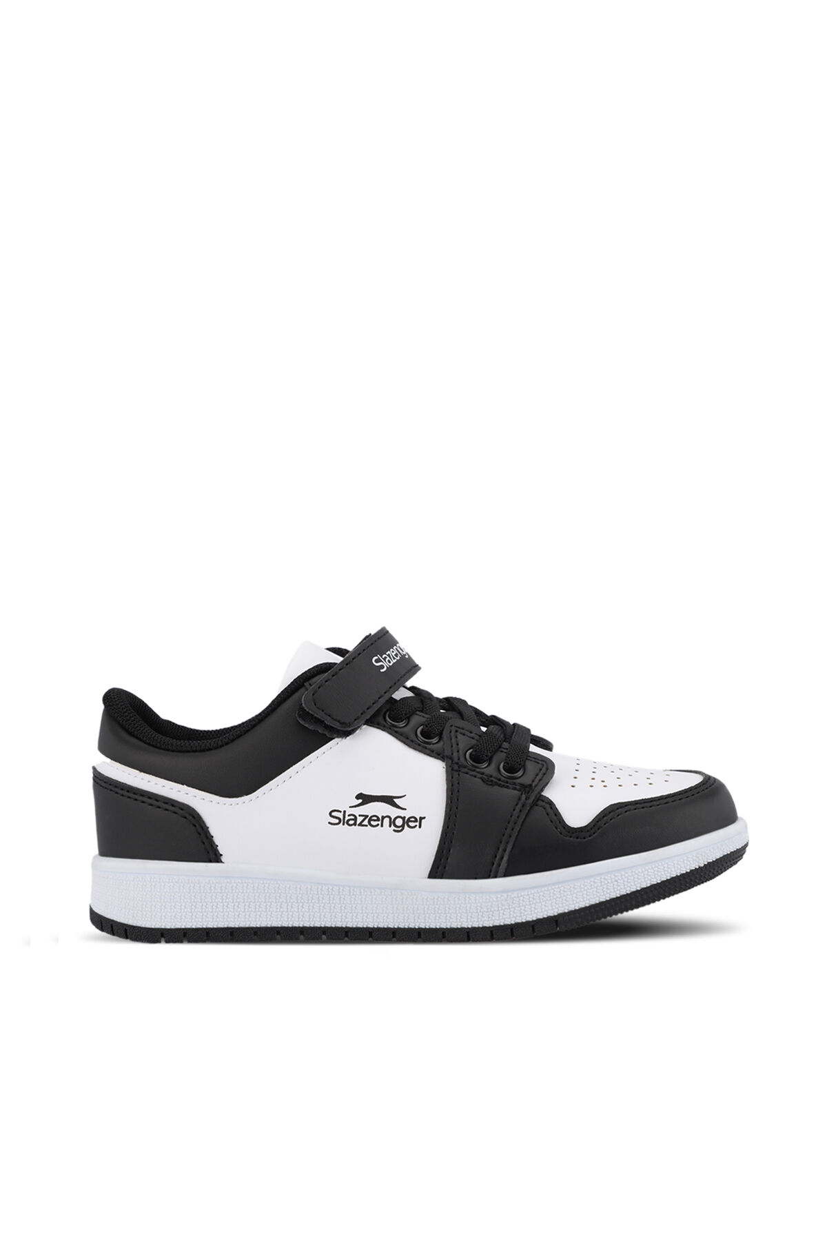 Slazenger PRINCE I Unisex Çocuk Cırt Cırtlı Beyaz / Siyah Günlük Spor Ayakkabısı