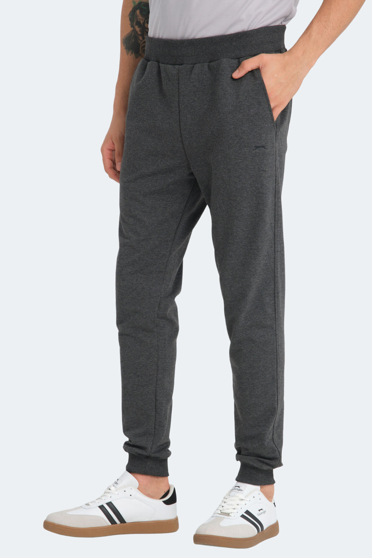Slazenger RAIN IN Erkek Cepli Koyu Gri Eşofman Altı