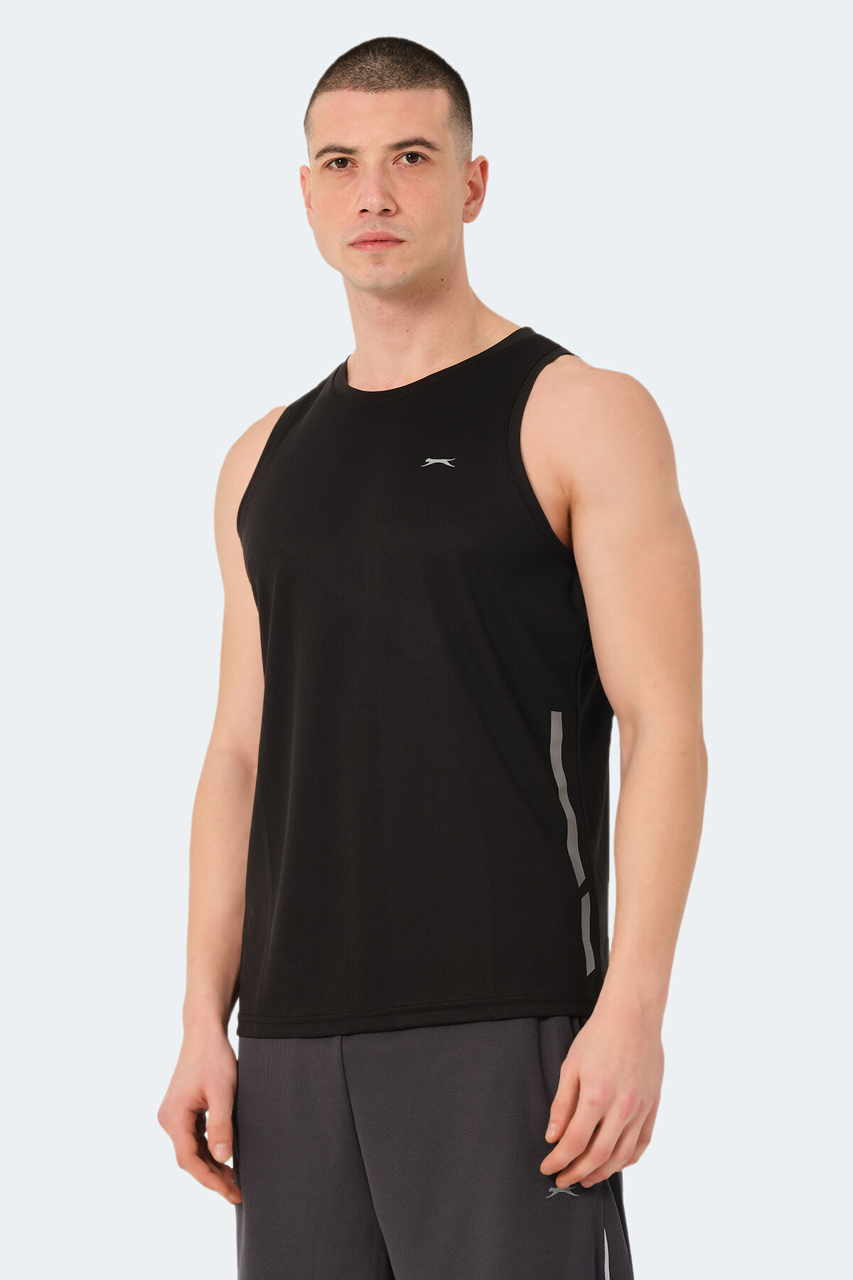 Slazenger RAIS Erkek Kolsuz Siyah Tişört