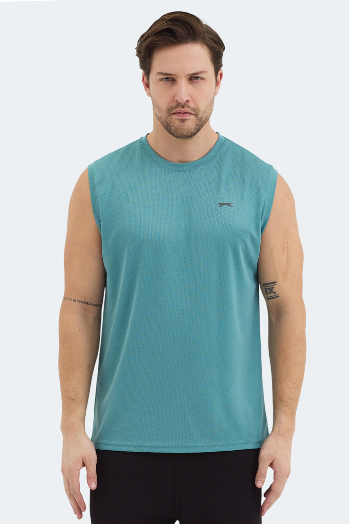 Slazenger RAJYA Erkek Kolsuz Nane Tişört