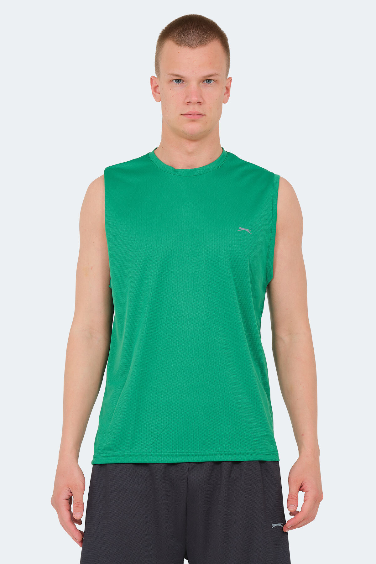 Slazenger RAJYA Erkek Kolsuz Yeşil Tişört