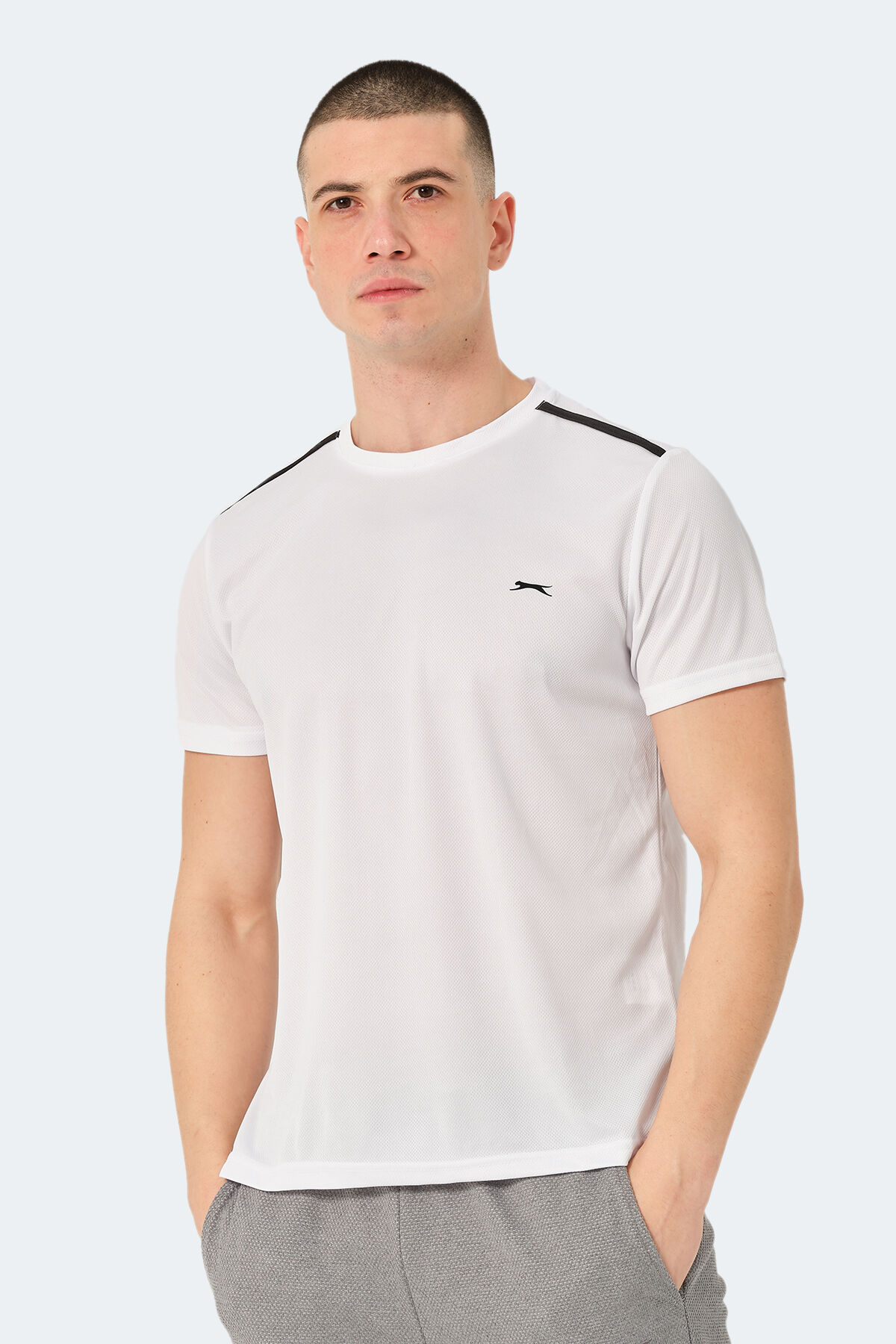 Slazenger READ IN Erkek  Beyaz Tişört