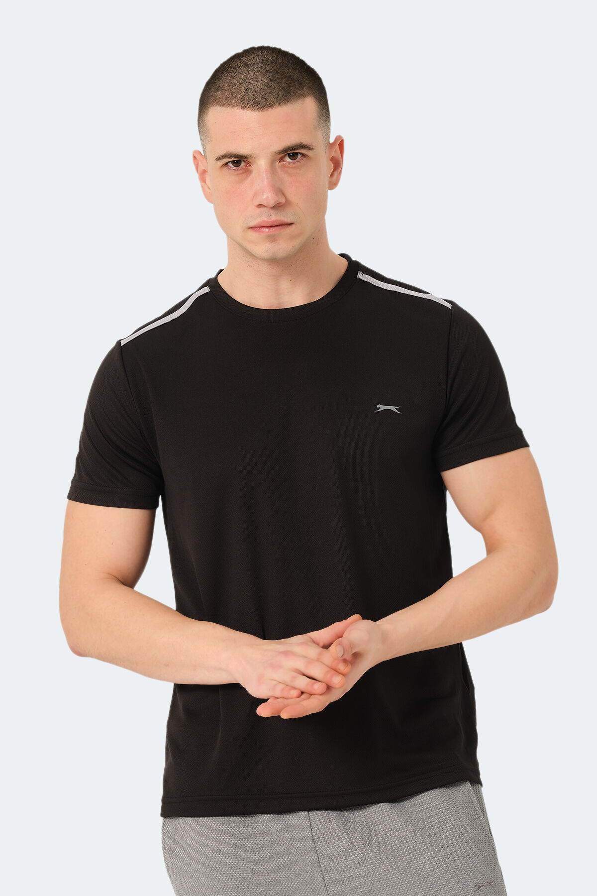 Slazenger READ IN Erkek  Siyah Tişört