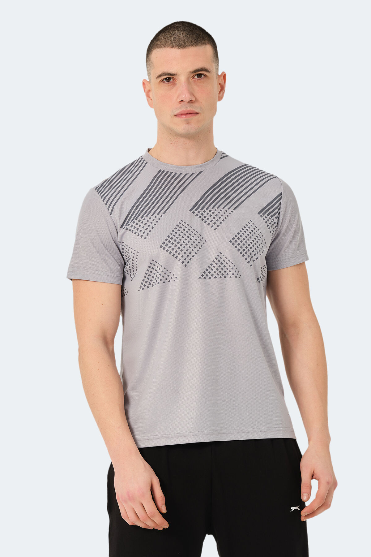 Slazenger RED IN Erkek  Gri Tişört