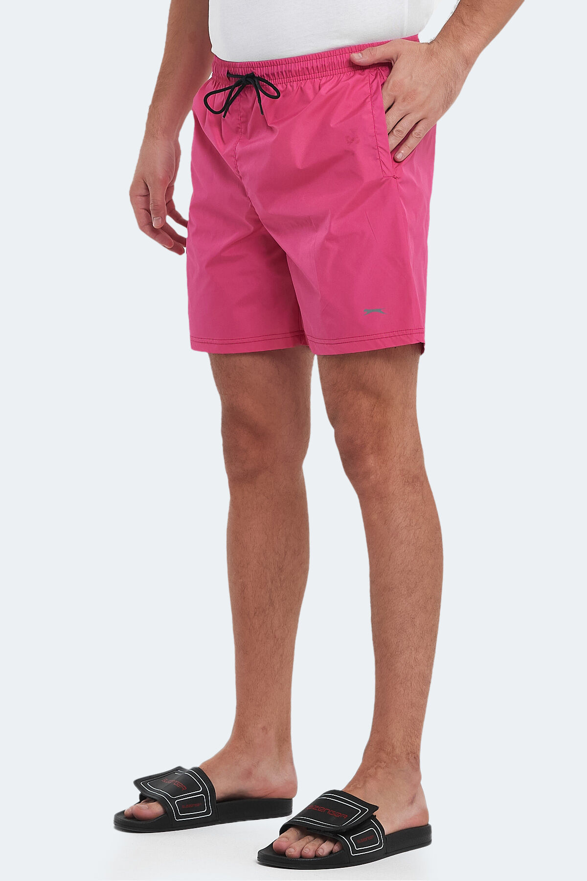 Slazenger RENO Erkek Cepli Deniz Şortu Fuşya Mayo