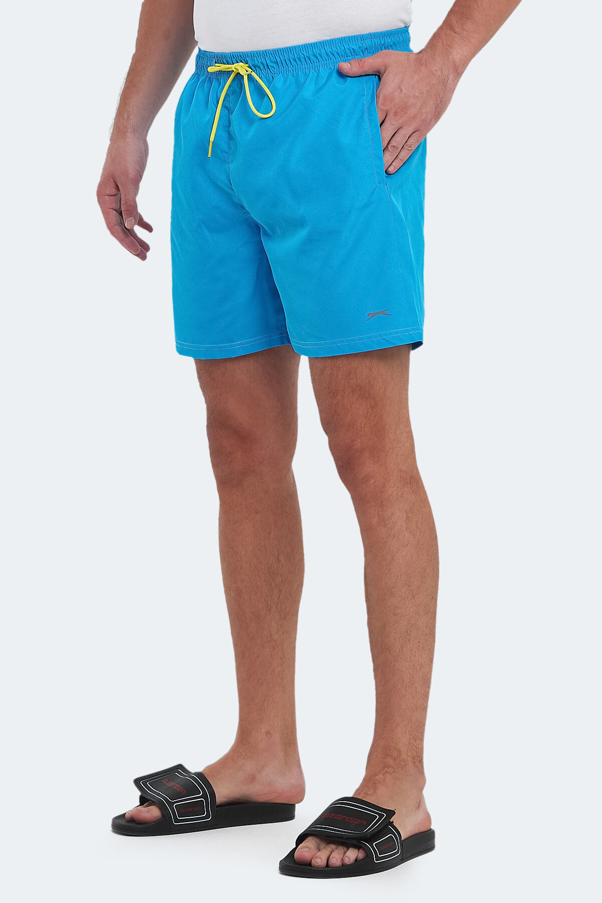 Slazenger RENO Erkek Cepli Deniz Şortu Turkuaz Mayo