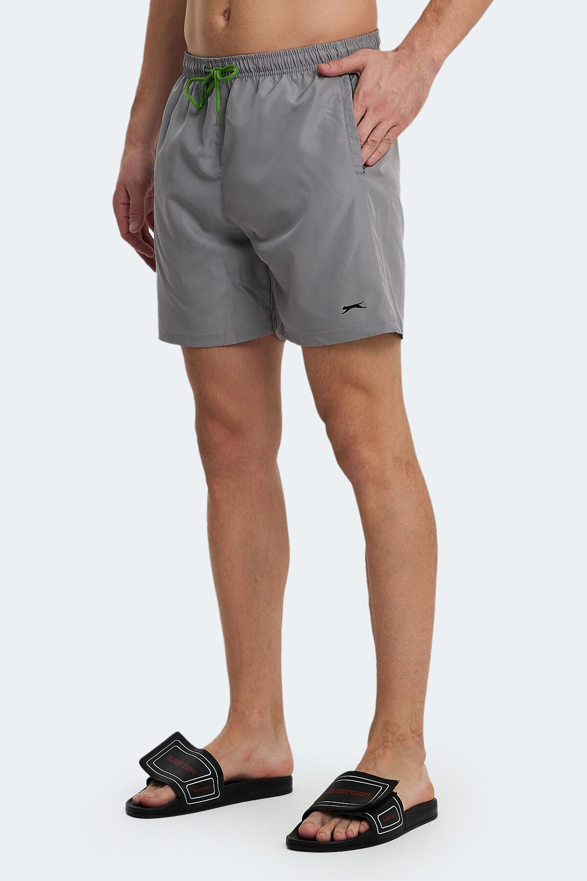 Slazenger RENO Erkek Cepli Deniz Şortu Gri Mayo