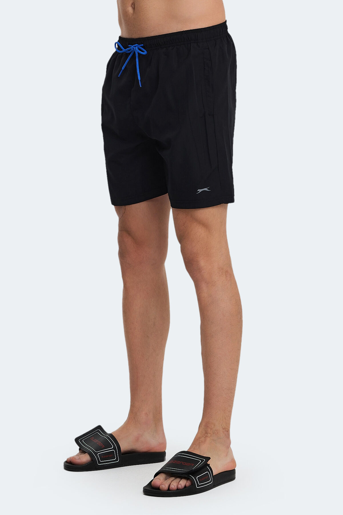Slazenger RENO Erkek Cepli Deniz Şortu Siyah Mayo