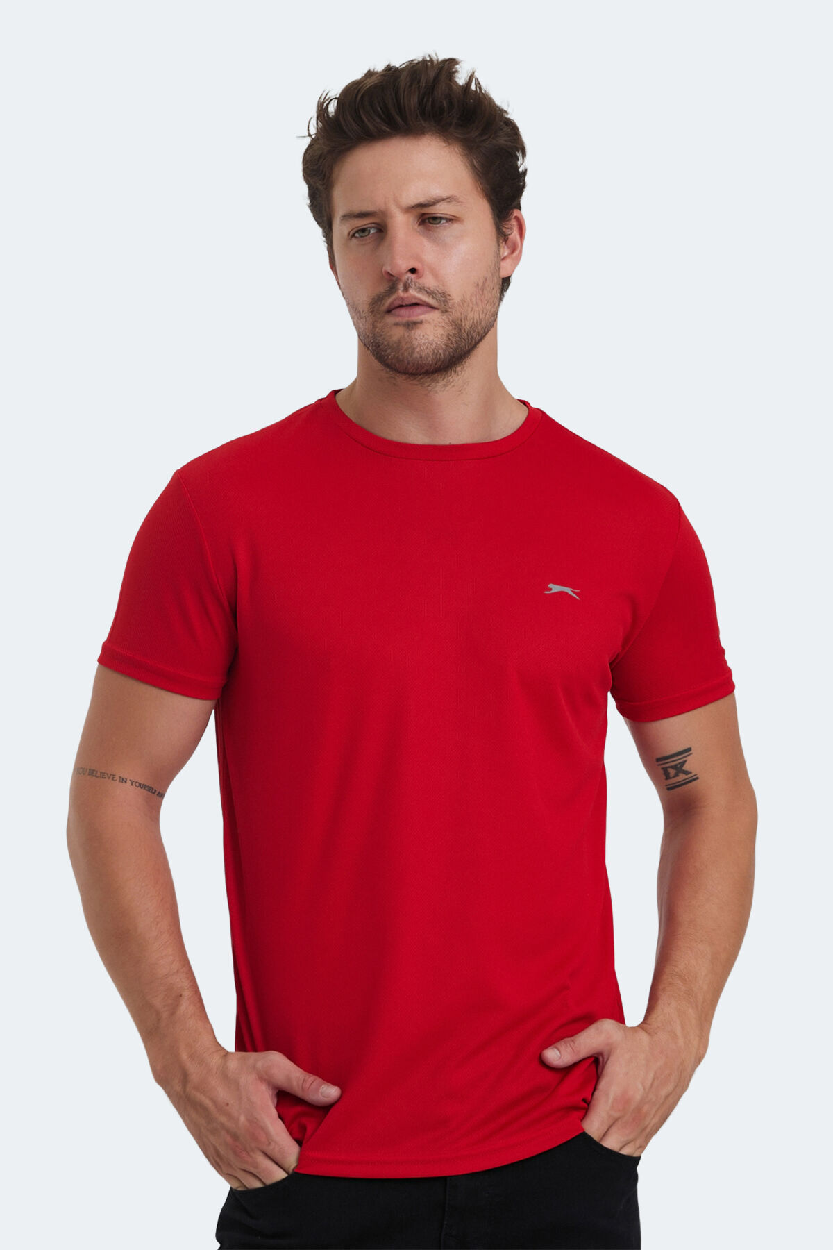 Slazenger REPUBLIC MTR Erkek  Kırmızı Tişört