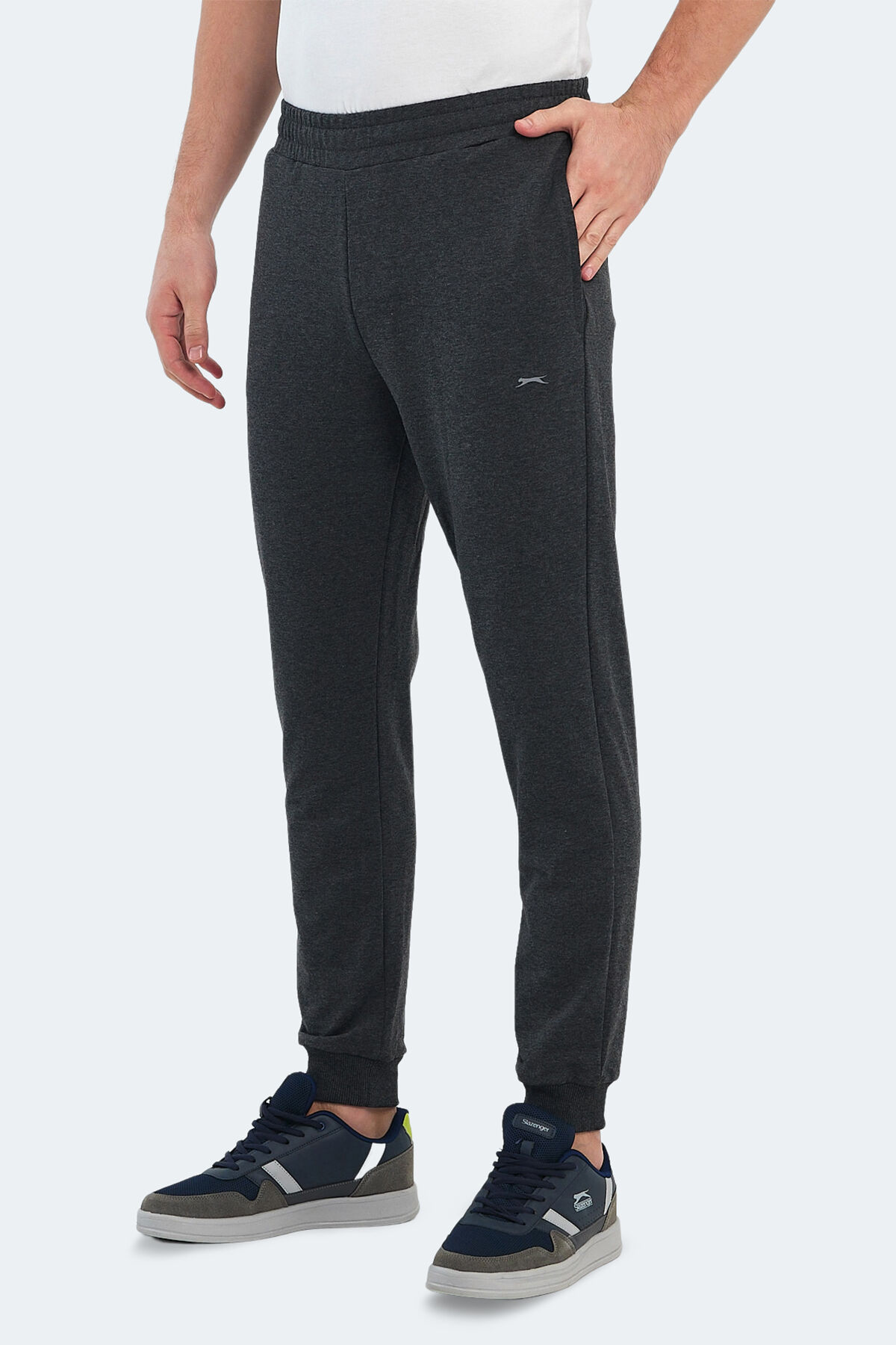 Slazenger REZE IN Erkek Cepli slim fit Antrasit Eşofman Altı
