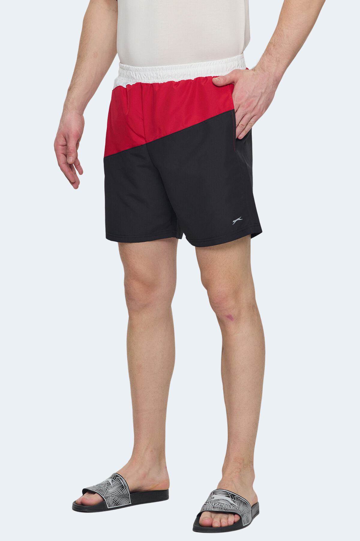 Slazenger ROHAN Erkek  Siyah / Kırmızı Mayo