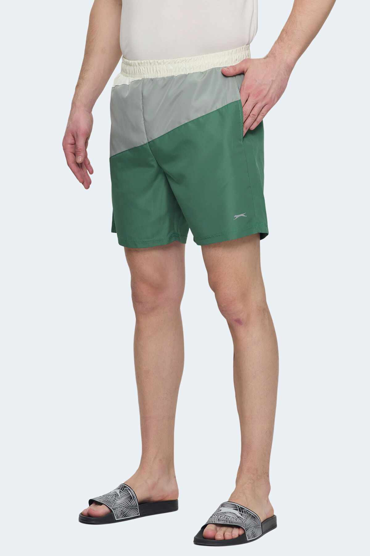 Slazenger ROHAN Erkek  Yeşil / Sarı Mayo