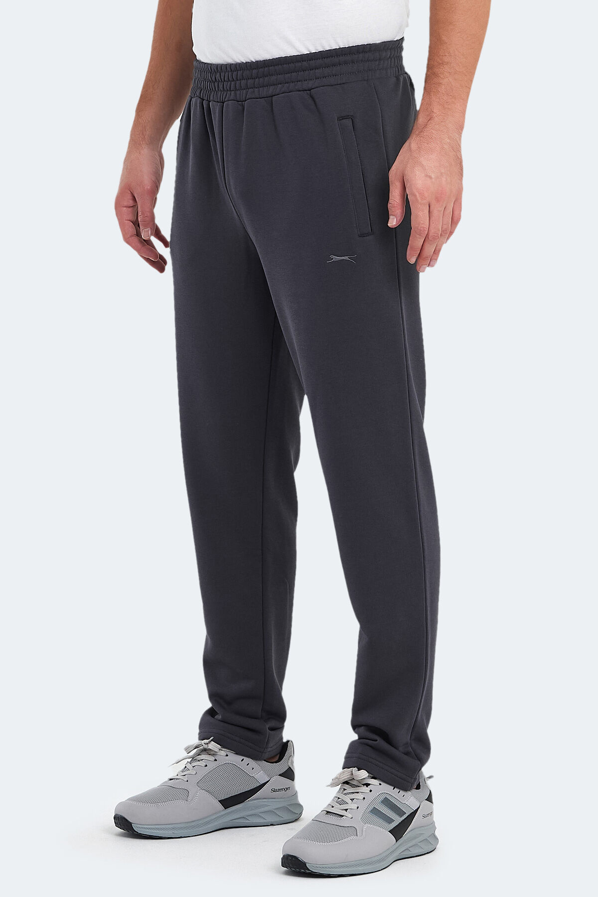 Slazenger SAMOUEL IN Erkek Cepli Koyu Gri Eşofman Altı
