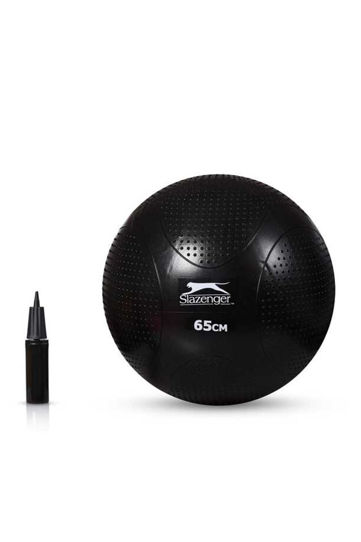 Slazenger 65 cm Anti-Burst Gymball (Pompa Dahil) Unisex  Siyah Pilates Topu