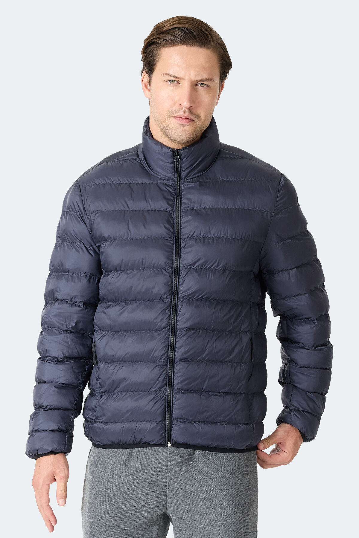 Slazenger BRAUM Erkek Şişme Lacivert Mont & Kaban